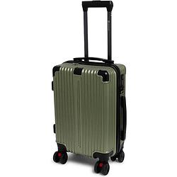 Foto van Norländer lux traveler reiskoffer - handbagage koffer - 53 x 33 x 21 cm - groen