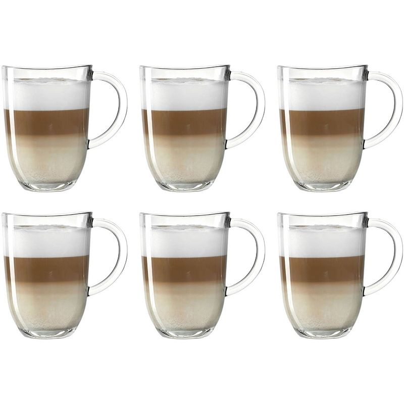 Foto van Leonardo latte macchiato glazen napoli 380 ml - 6 stuks