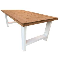 Foto van Wood4you - eettafel seattle roastedwood 210lx78hx90d cm