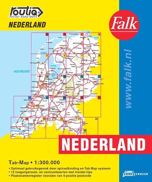 Foto van Falk autokaart nederland routiq - paperback (9789028730502)