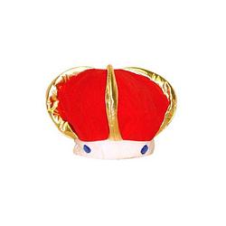 Foto van Pluche koning kroon verkleed hoed - verkleedhoofddeksels
