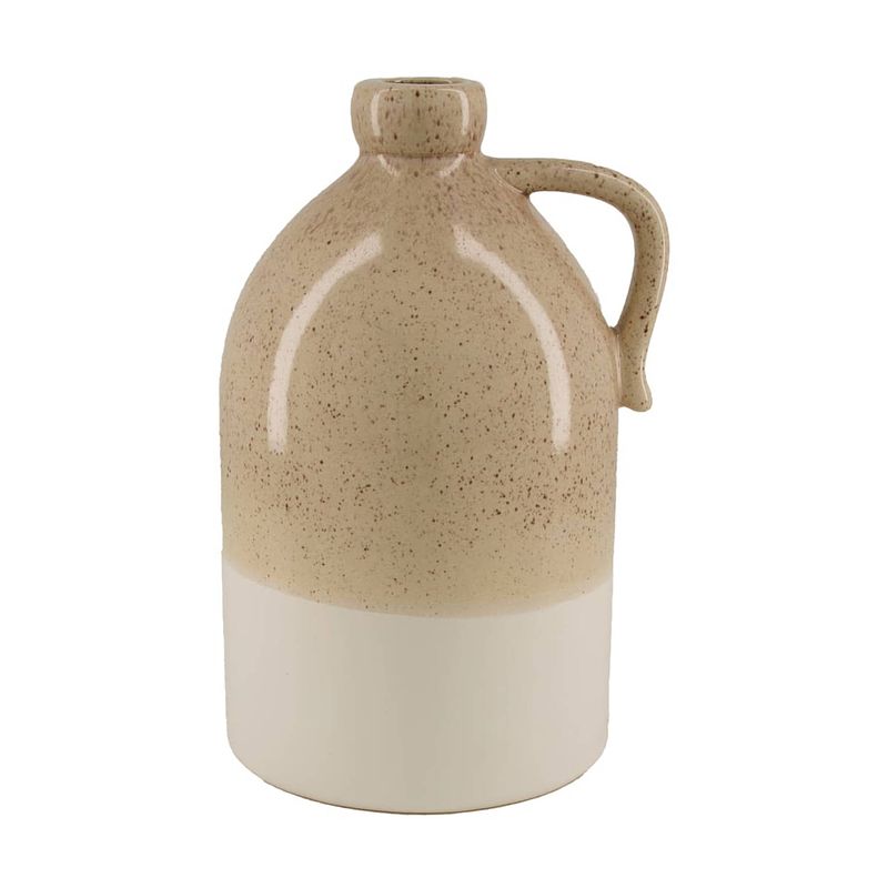 Foto van Dknc - fles - keramiek - 19x26 cm - beige