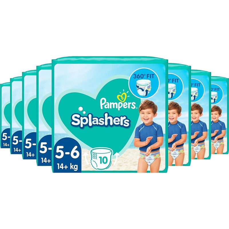 Foto van Pampers - splashers - wegwerpbare zwemluiers - maat 5/6 - 80 stuks