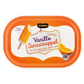 Foto van Jumbo schepijs vanille sinaasappel 540g