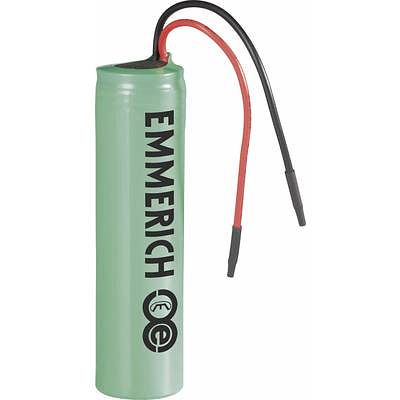 Foto van Emmerich icr-18650nh-sp speciale oplaadbare batterij 18650 kabel li-ion 3.7 v 2200 mah