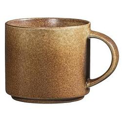 Foto van Mok met oor studio - bruin - stoneware - 380 ml - leen bakker