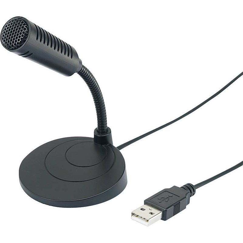 Foto van Renkforce um-80 usb-microfoon kabelgebonden incl. kabel