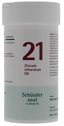 Foto van Pfluger celzout 21 zincum chloratum d6 tabletten