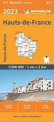 Foto van Michelin 511 nord-pas-de-calais-picardië 2023 - paperback (9782067258396)