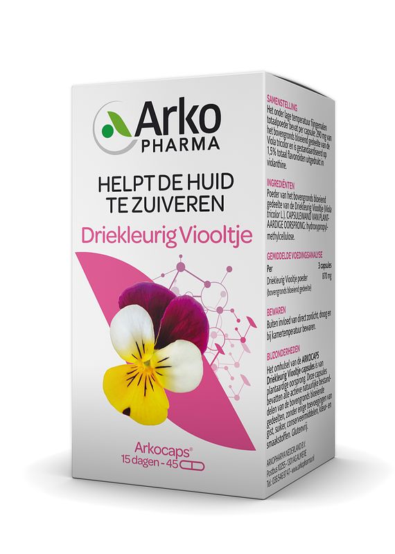 Foto van Arkocaps driekleurig viooltje capsules 45st