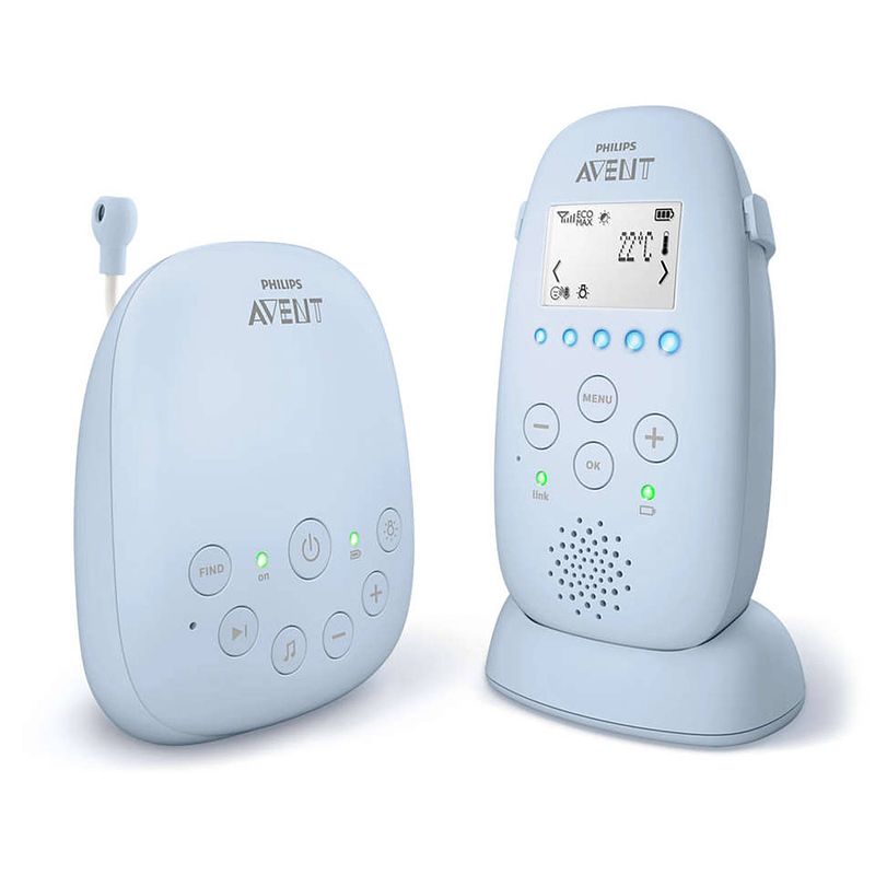 Foto van Philips avent dect-babyfoon scd725/26 - blauw