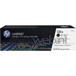 Foto van Hp 131x 2-pack zwart toner