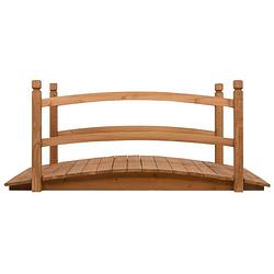 Foto van The living store houten brug - 140 cm - massief vurenhout