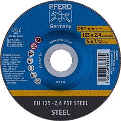 Foto van Pferd psf steel 61720222 doorslijpschijf gebogen 125 mm 22.23 mm 25 stuk(s)