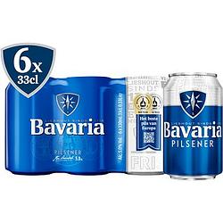 Foto van Bavaria pilsener blik 6 x 330ml bij jumbo