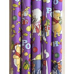 Foto van Winnie de poeh kerstpapier inpakpapier cadeaupapier voor kerstmis - 2 meter x 70 cm - 5 rollen