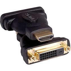 Foto van Roline 12.03.3115 adapter [1x hdmi-stekker - 1x dvi-bus 24+1-polig] zwart