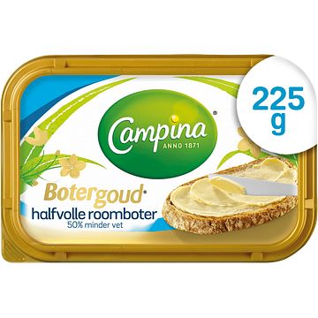 Foto van Campina botergoud halfvolle roomboter 225g bij jumbo