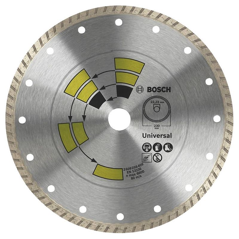 Foto van Bosch accessories 2609256408 bosch diamanten doorslijpschijf diameter 125 mm binnendiameter 22.23 mm 1 stuk(s)