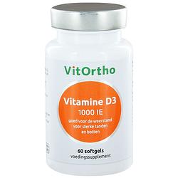 Foto van Vitortho vitamine d3 1000 ie softgels
