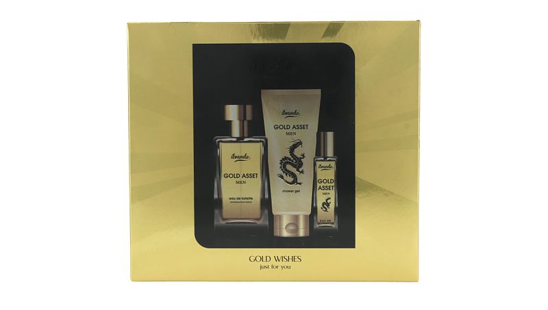 Foto van Ilvande gold asset giftset heren