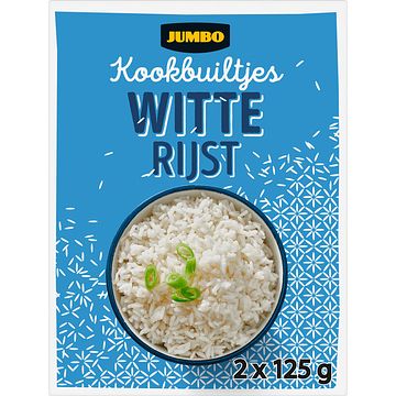 Foto van Jumbo kookbuiltjes witte rijst 2 x 125g