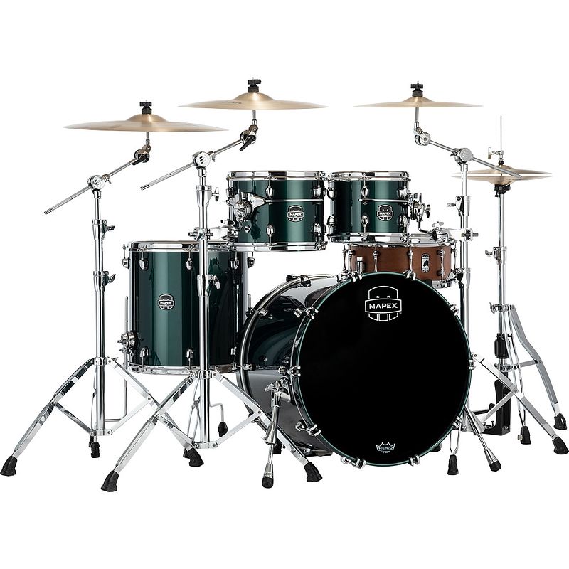 Foto van Mapex se529xm saturn evolution maple rock brunswick green 4-delige shellset