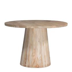 Foto van Giga meubel eettafel rond - ø120cm - naturel - eettafel mila