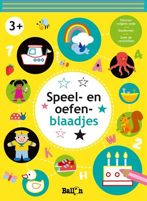 Foto van Speel- en oefenblaadjes 3+ (geel) - paperback (9789403218045)