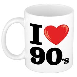 Foto van I love 90's koffiemok / beker 300 ml - cadeau nineties liefhebber