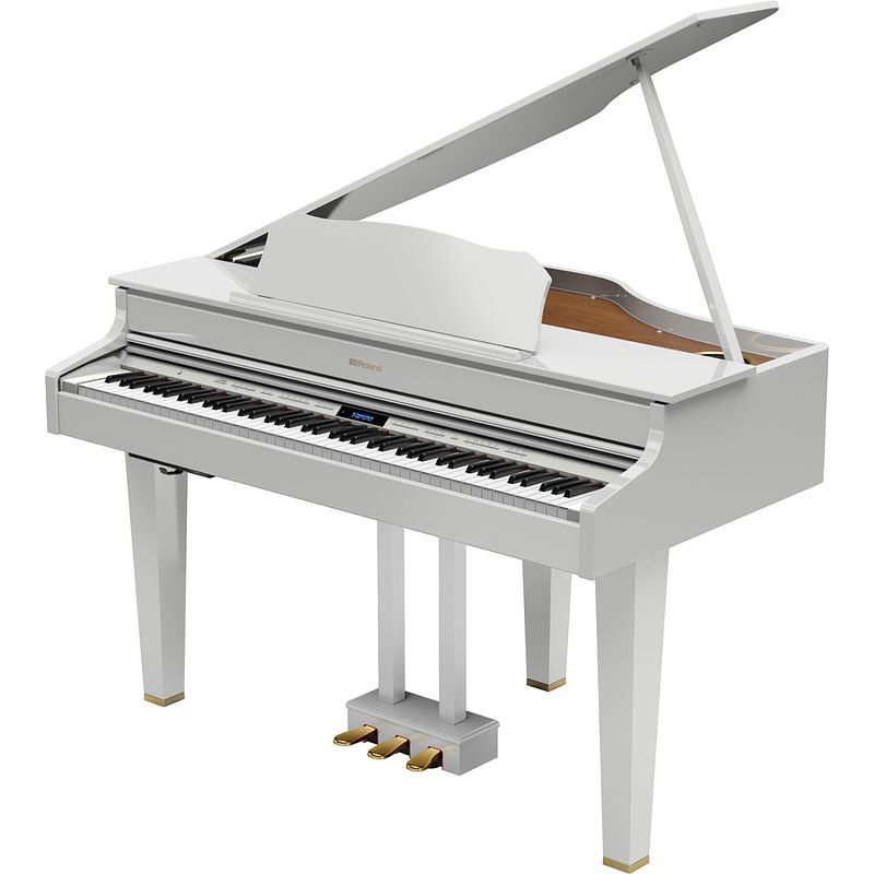 Foto van Roland gp607-pw digitale grand piano elegant polished white