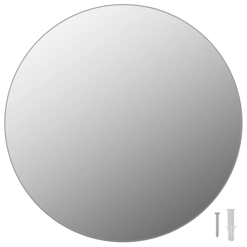 Foto van Vidaxl wandspiegel rond 40 cm glas