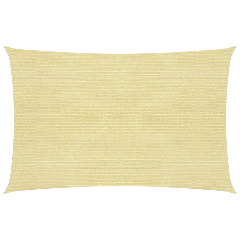 Foto van Vidaxl zonnezeil 160 g/m² 2,5x3 m hdpe beige