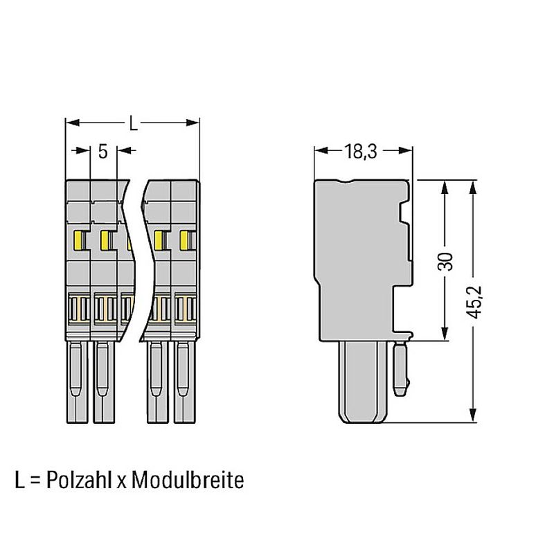 Foto van Wago 769-102/000-037 connector, female 100 stuk(s)