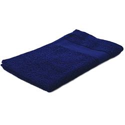 Foto van Arowell gastendoek gastenhanddoek 50 x 30 cm - 500 gram - donkerblauw - 3 stuks