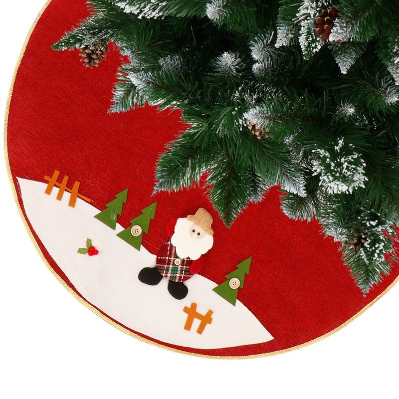 Foto van Kerstboomrok 89,5 cm rood