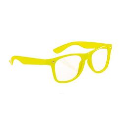 Foto van Neon verkleed bril fel geel - verkleedbrillen