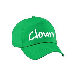 Foto van Clown verkleed pet groen kinderen - verkleedhoofddeksels
