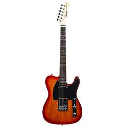 Foto van Fazley ftl218cb cherry burst elektrische gitaar