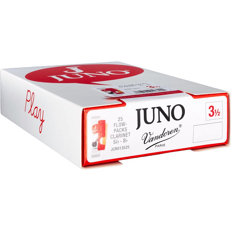 Foto van Vandoren juno jcr013525 clarinette sib 3.5 rieten voor bb-klarinet (25 stuks)