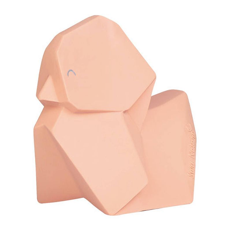 Foto van Saro bijtring origami rubber roze