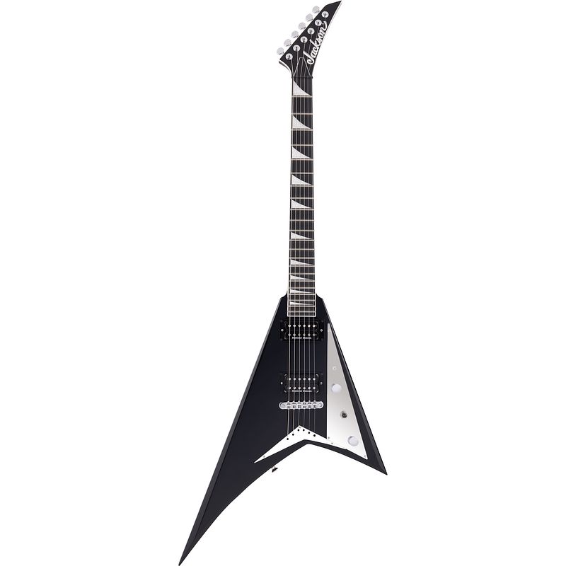 Foto van Jackson mj series rhoads rrt gloss black elektrische gitaar met softcase