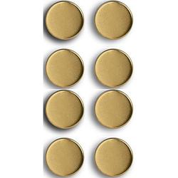 Foto van Whiteboard/koelkast magneten extra sterk - 8x - goud - 2 cm - magneten