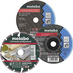 Foto van Metabo 626879000 doorslijpschijf recht 3-delig 76 mm 3 stuk(s)