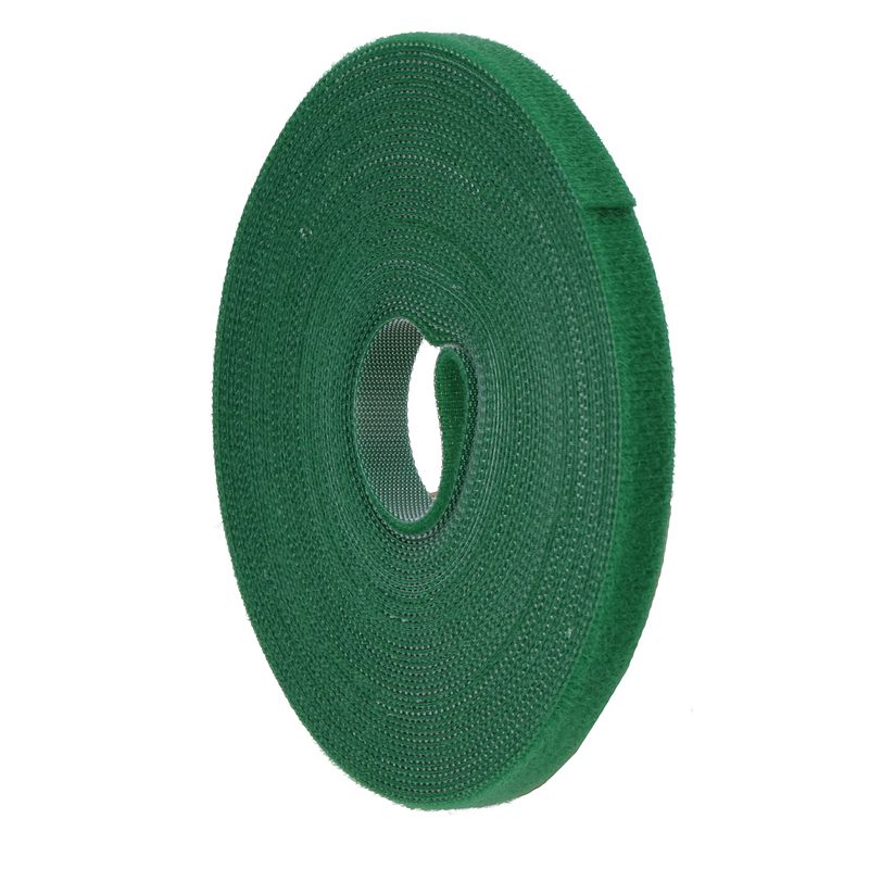 Foto van Innox hnl-10-10m-gr groen klittenband 10mm breed, 10m lengte