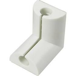 Foto van Tru components kabelclip 1226938 bundel-ø (bereik) 8 mm (max) voor hoekmontage wit 1 stuk(s)