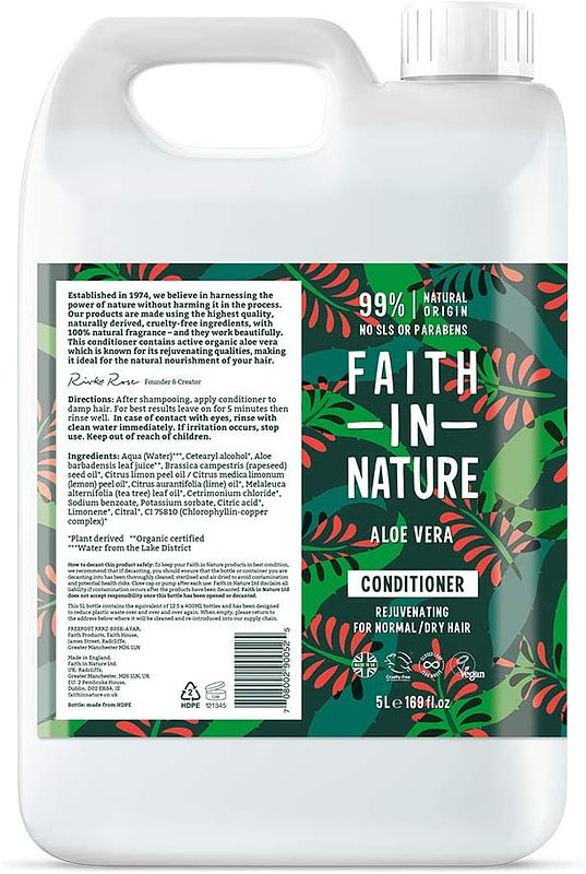 Foto van Faith in nature conditioner aloë vera navulverpakking