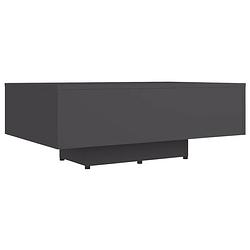 Foto van The living store salontafel grijs spaanplaat - 85x55x31 cm - modern design