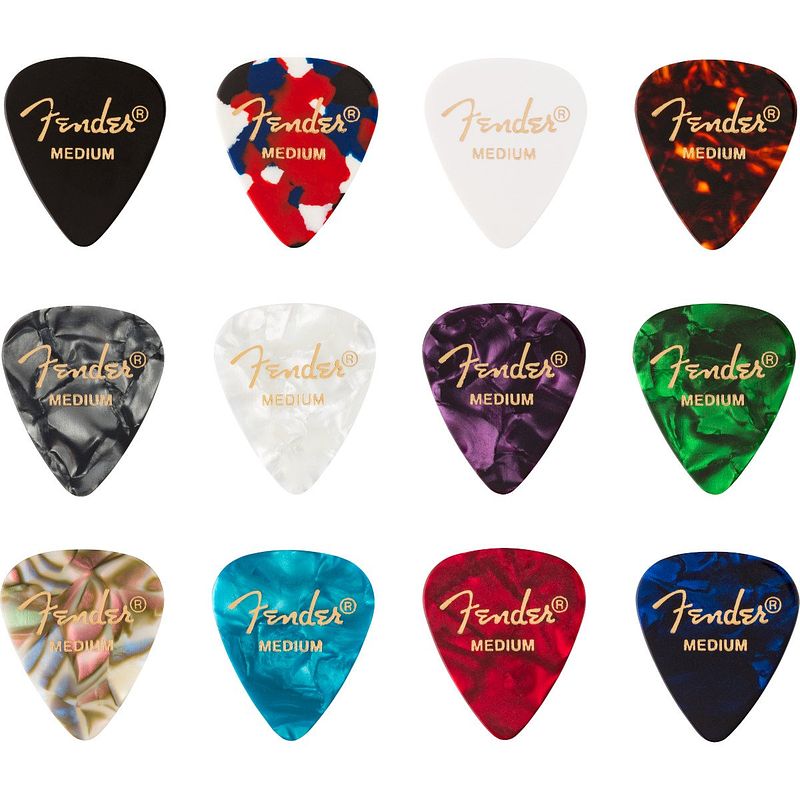 Foto van Fender 351 celluloid medley pack medium (12 stuks)