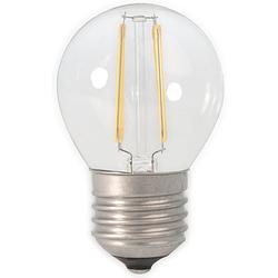 Foto van Calex led full glass filament ball-lamp 240v 3,5w 350lm e27 p45, clear 2700k cri80 dimmable, energy label a++